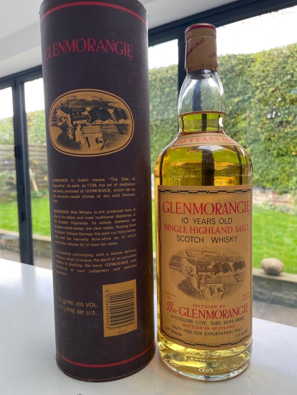Glenmorangie, Highland Single Malt 86 Proof 10 Year Old 70s Bottling, Highlands