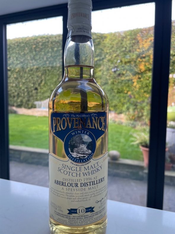 The McGibbons Provenance Single Malt Whiskey Aberlour Distillery Speyside +10 YO