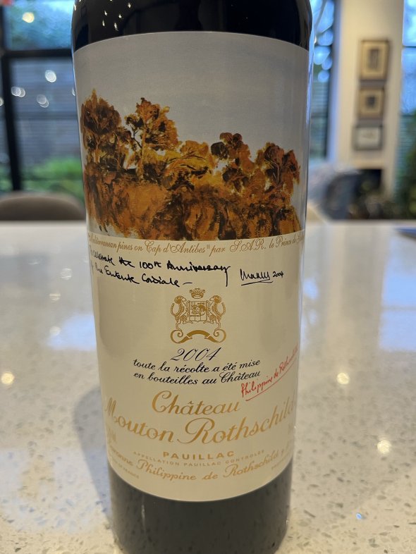 Chateau Mouton Rothschild Premier Cru Classe, Pauillac (Entente Cordiale 100th Year Celebration Edition)