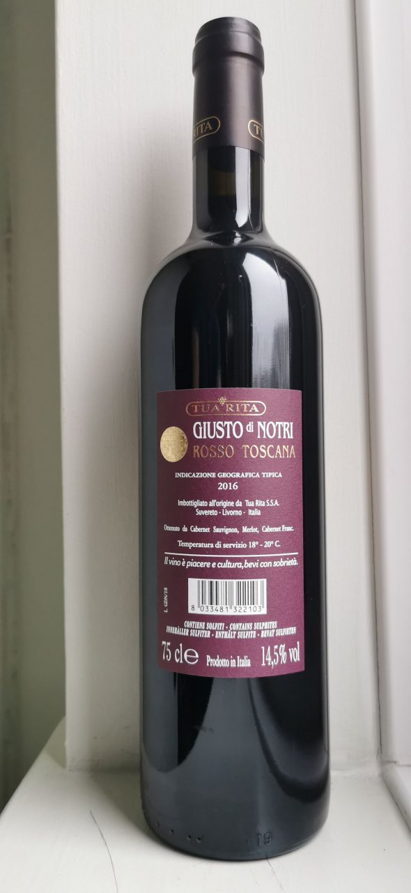 Tua Rita, Giusto Notri, IGT