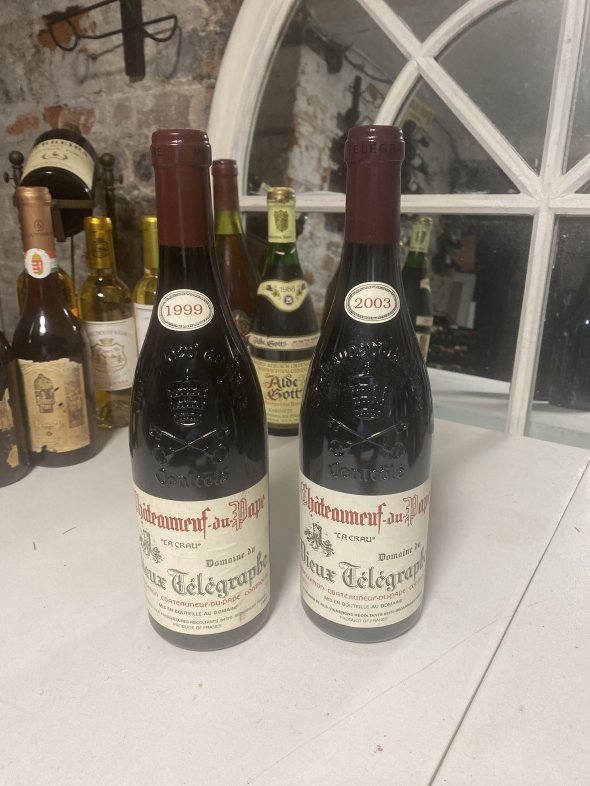 Vieux Telegraphe Tasting comparison 03 and 99