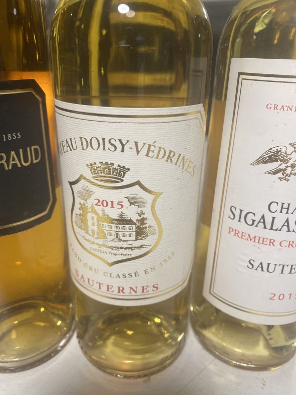 2015 Sauternes tasting case