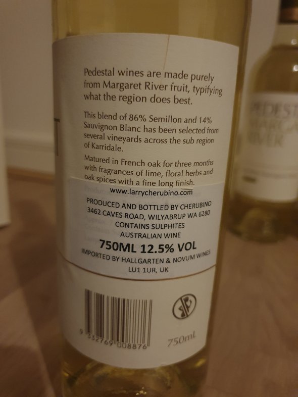 Larry Cherubino (Pedestal), Semillon Sauvignon Blanc, Margaret River