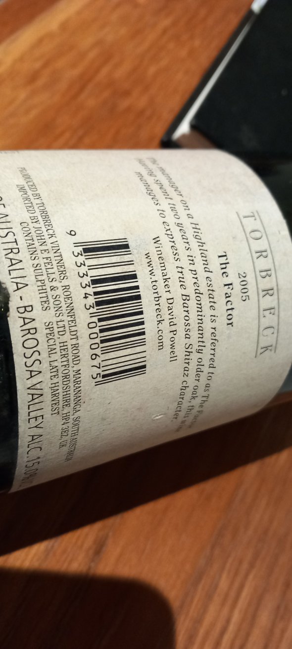 Torbreck, The Factor, Barossa Valley