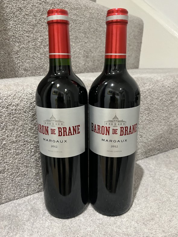 2012 (2 bottles) Baron de Brane, Margaux