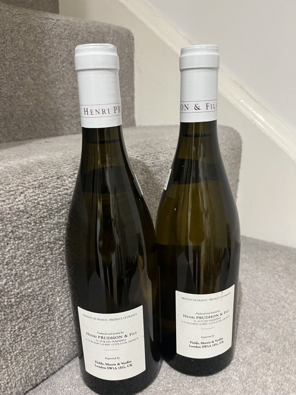 2021 (2 bottles) Henri Prudhon & Fils, Saint-Aubin Premier Cru, Frisson d&rsquo;Avril Blanc