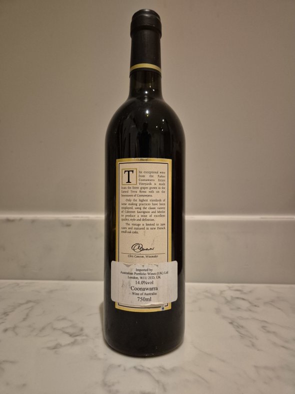 Parker Coonawarra Estate, Terra Rossa First Growth,  Cabernet Sauvignon, Coonawarra
