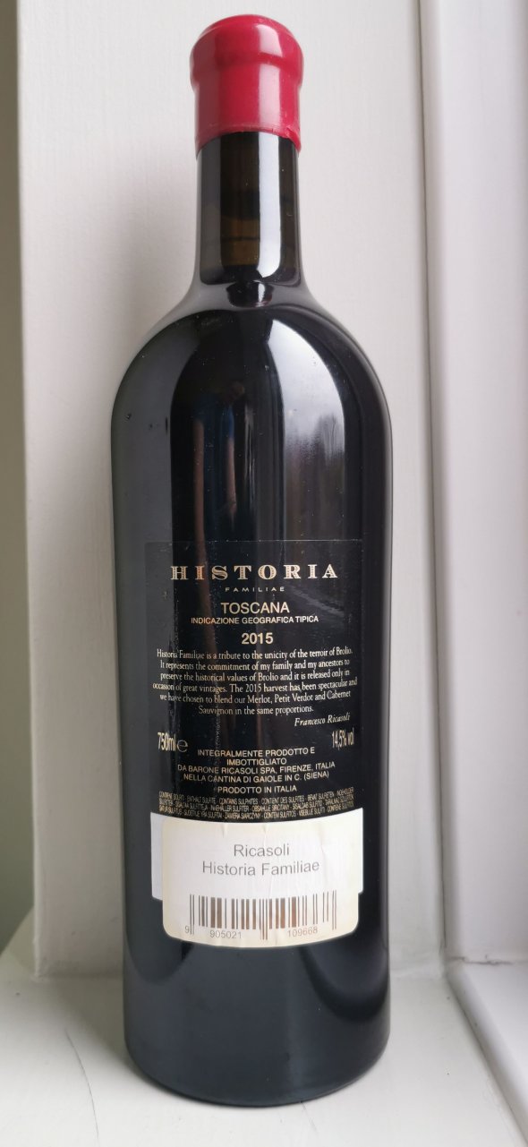 Barone Ricasoli, Historia Familiae, IGT