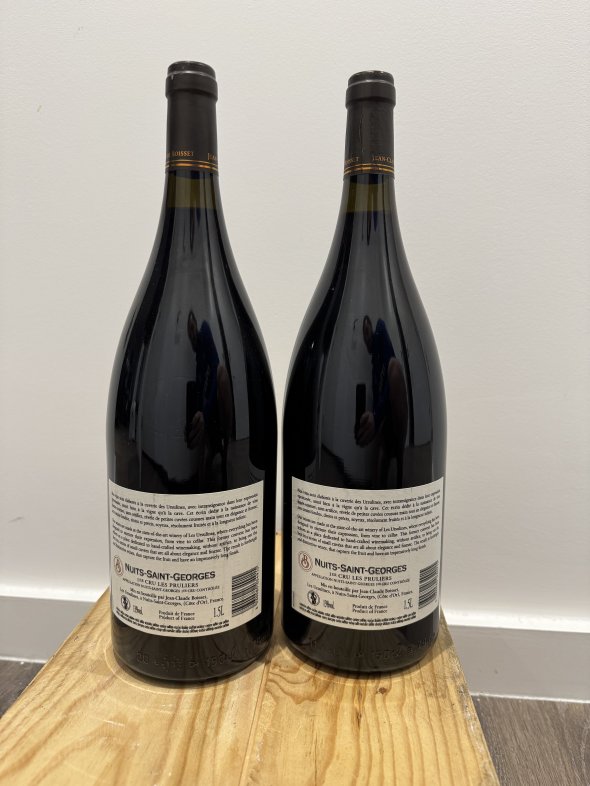 2019 Nuit Saint Georges 1er cru Les Pruliers 2x150cl and 2019 Chambolle Musigny 1x150cl