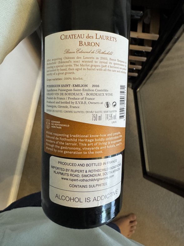 Chateau des Laurets Baron, Selection Parcellaire, Puisseguin-Saint-Emilion