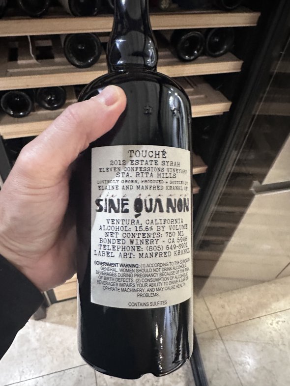 Sine Qua Non, Touche, Sta. Rita Hills