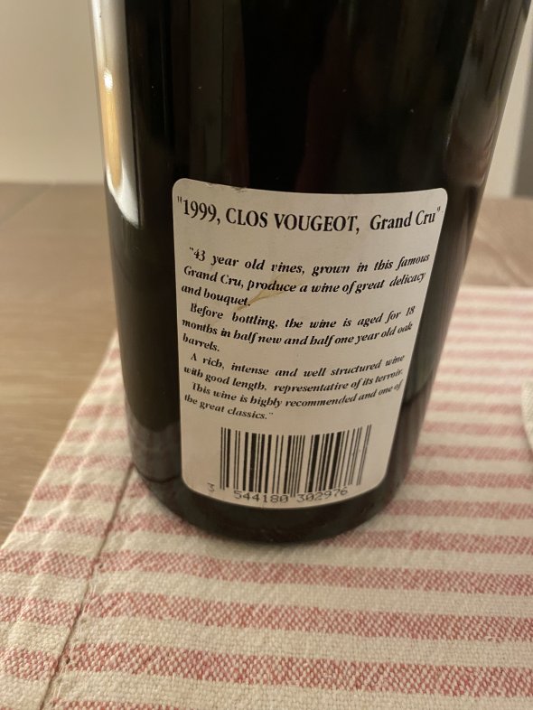 Clos de Vougeot Domaine Henri Rebourseau Grand Cru
