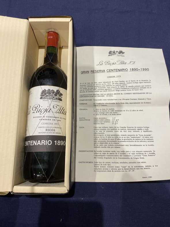 La Rioja Alta, Gran Reserva Centenario, Rioja