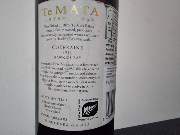 Te Mata, Coleraine, Hawke's Bay
