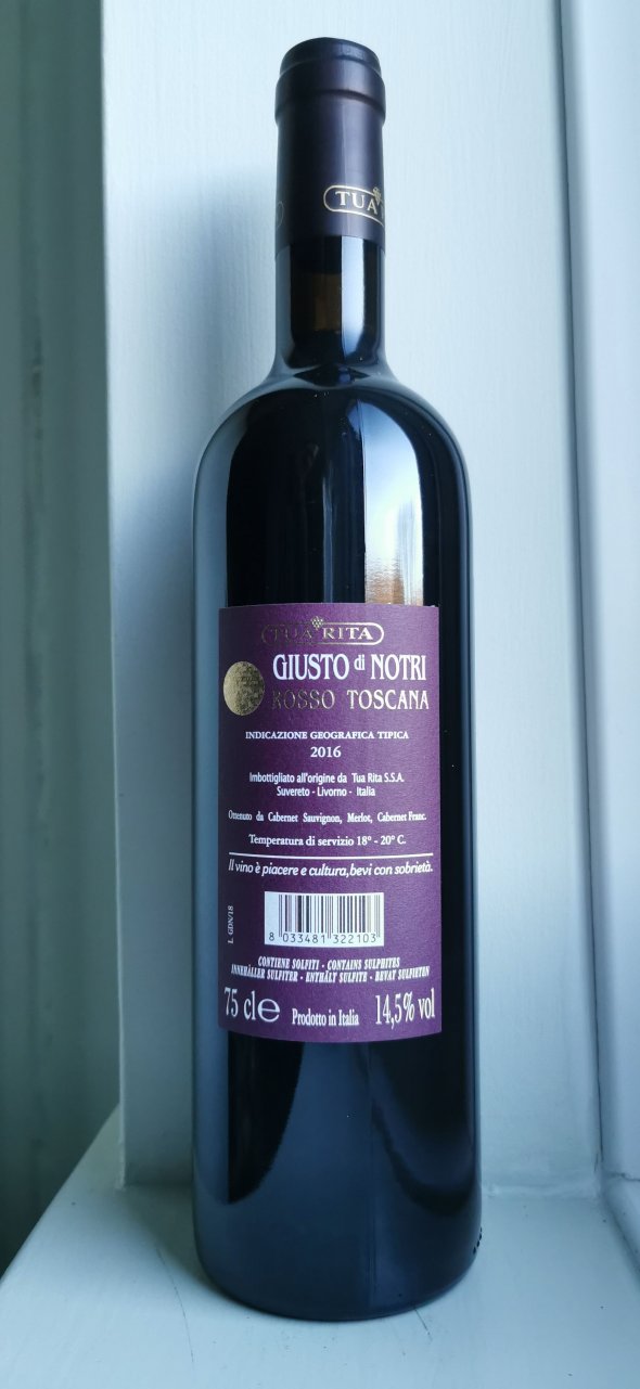 Tua Rita, Giusto Notri, IGT