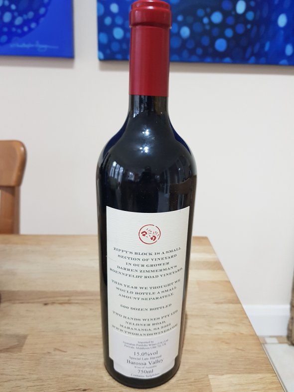 Two Hands, Zippy's Block Shiraz, Barossa Valley