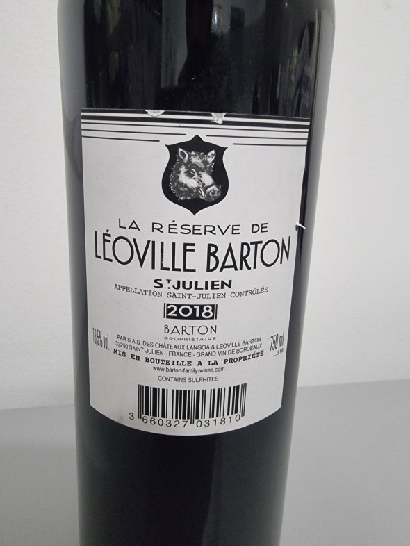 La Reserve de Leoville Barton, Saint-Julien