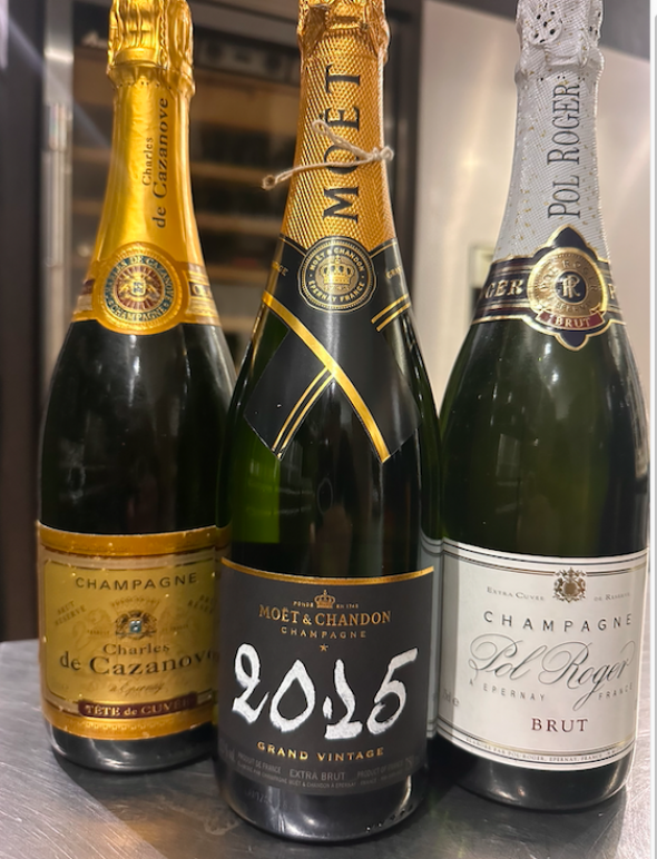 mixed champagne x 3 