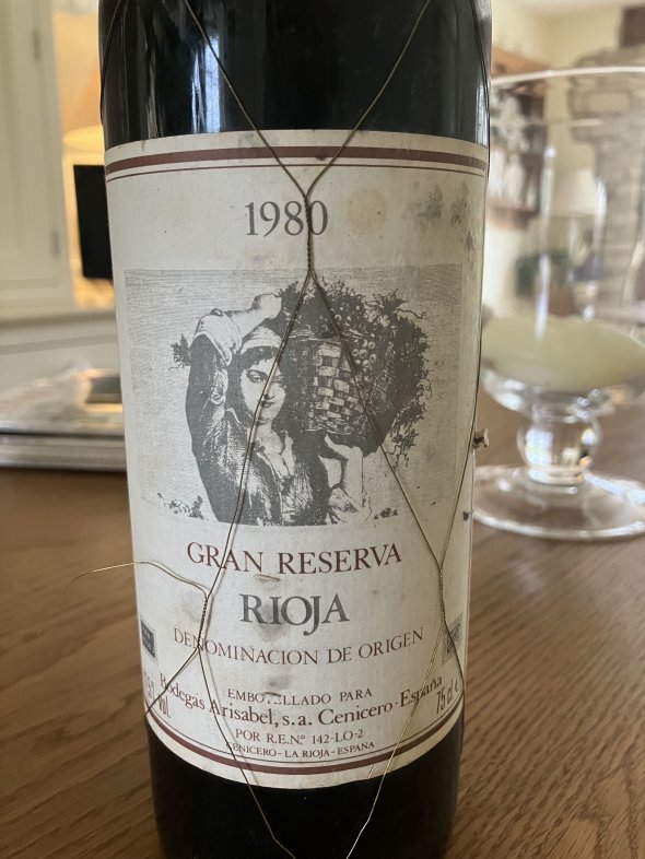 Gran Reserva 1980 Bodegas Arisabel, Rioja