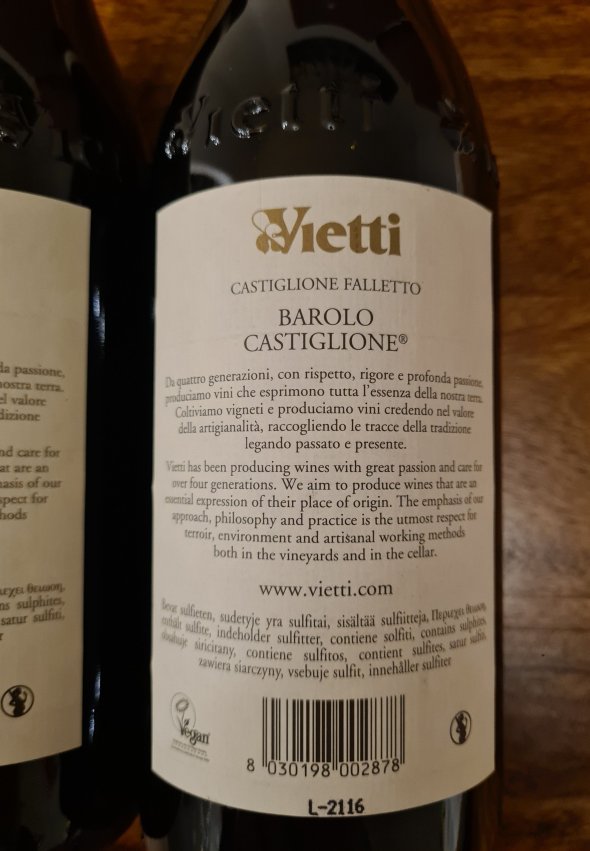 Vietti, Barolo, Castiglione
