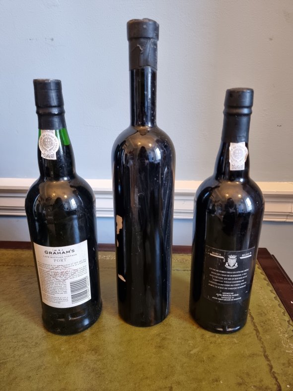 Port (Graham's and Burmester) and sweet wine (Mas Amiel) 3 bottles mix 1990-1991