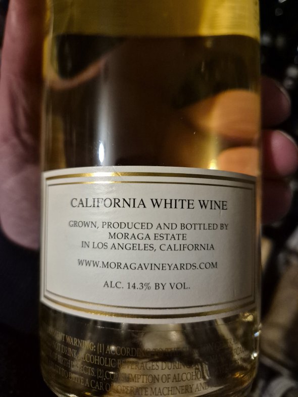 Moraga Vineyards - Estate White USA 2013