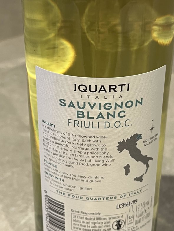 IQUARTI SAUVIGNON BLANC