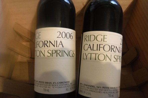 Ridge, Lytton Springs Zinfandel, Napa Valley