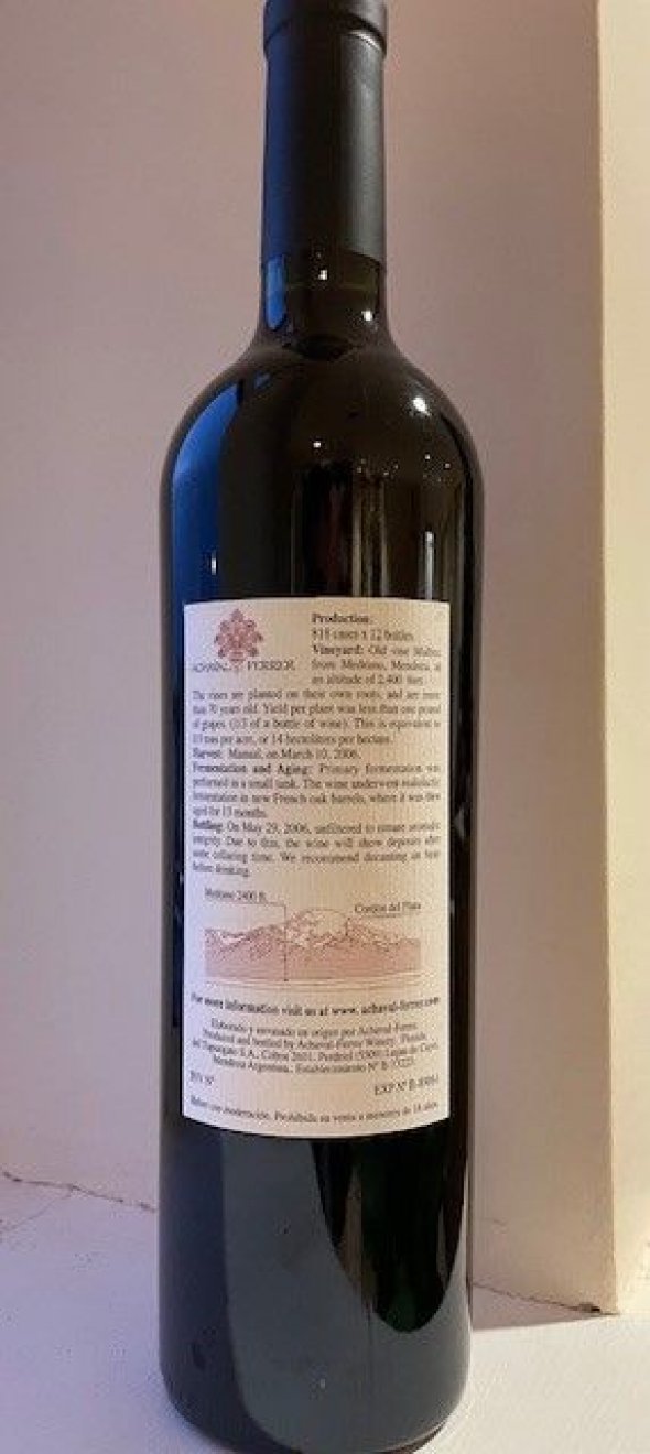 Achaval Ferrer, Finca Mirador, Mendoza