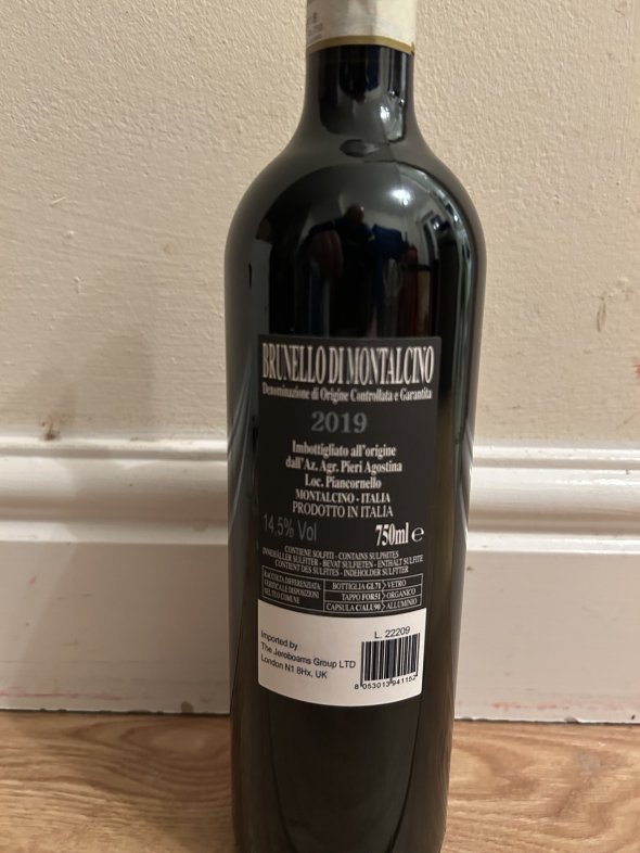 Brunello di Montalcino, Agostina Pieri, Montalcino, Tuscany , 2019
