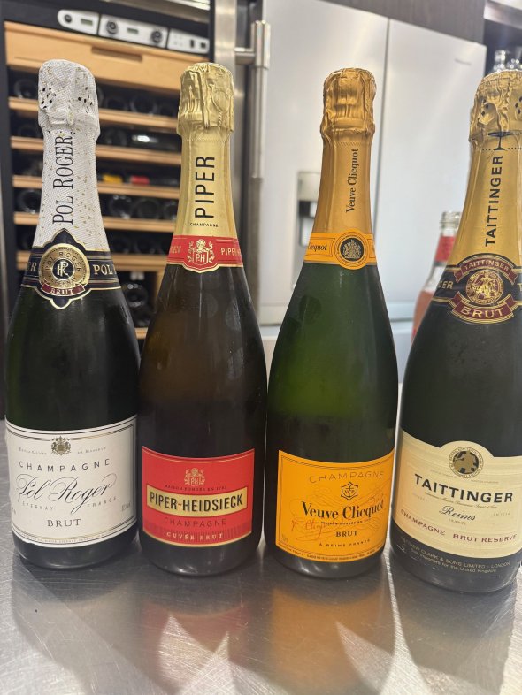 mixed NV champagnes x 4
