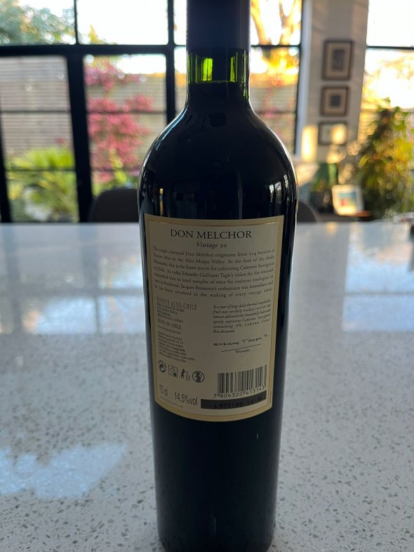 Concha Y Toro, Don Melchor Cabernet Sauvignon, Maipo Valley