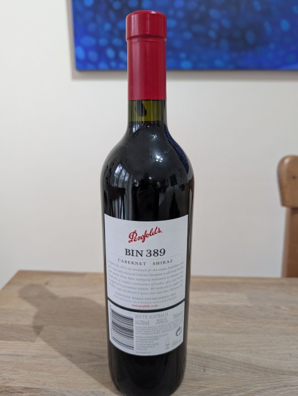 Penfolds, Bin 389 Cabernet Shiraz, South Australia