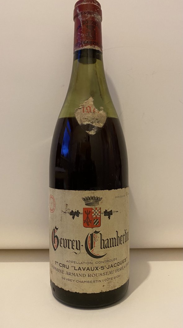 Domaine Armand Rousseau Gevrey Chambertin Premier Cru, Lavaux Saint-Jacques