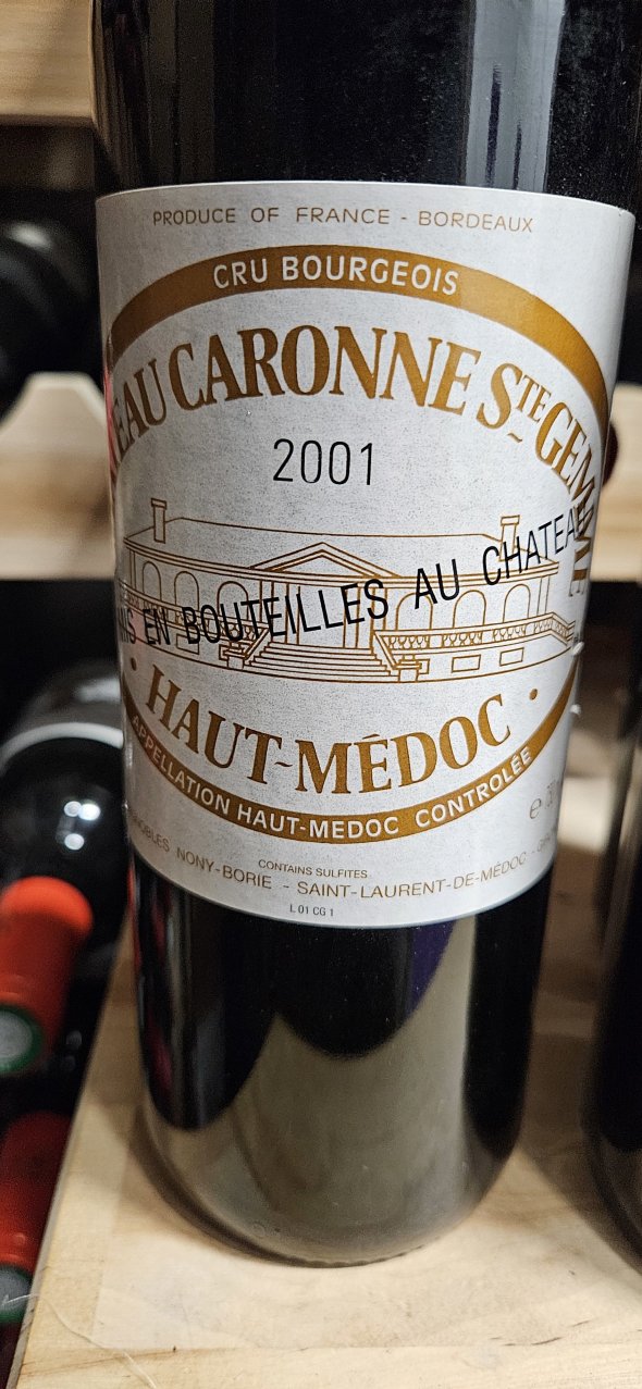Chateau Caronne-Sainte-Gemme 2001/2002