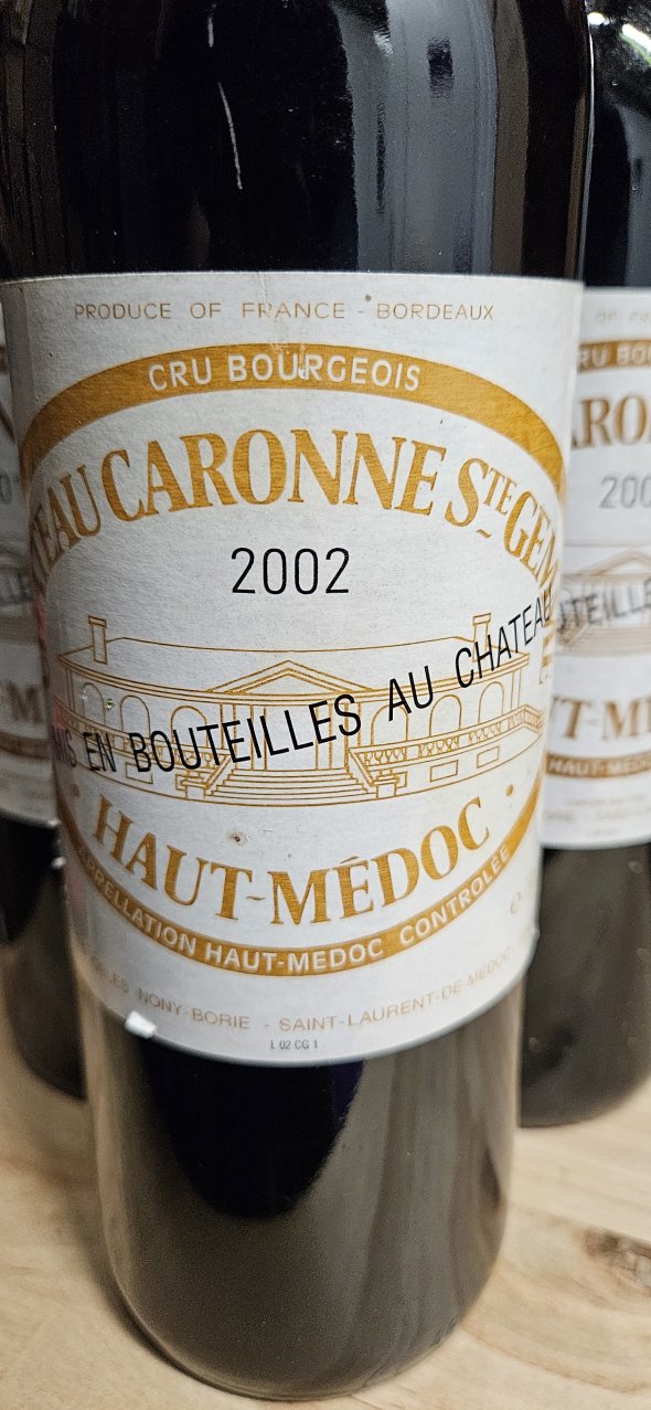 Chateau Caronne-Sainte-Gemme 2001/2002