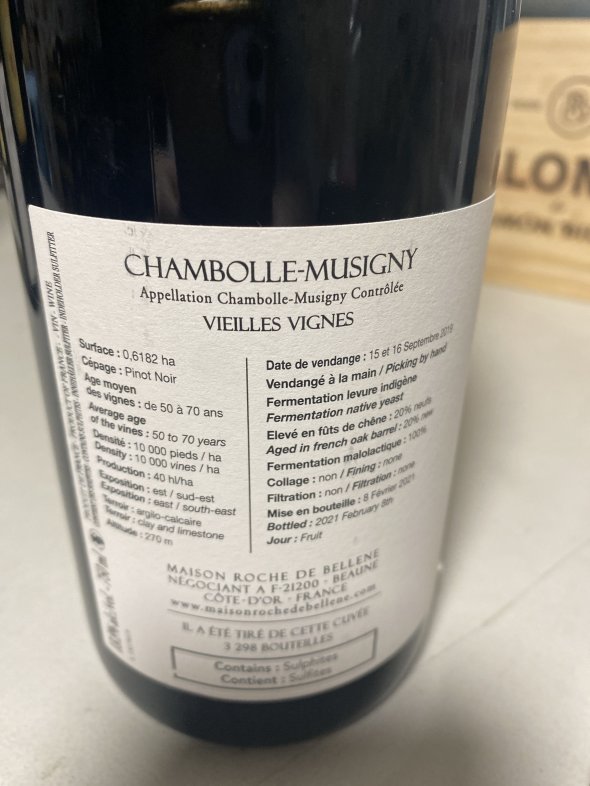 Maison Roche de Bellene, Chambolle-Musigny, Vieilles Vignes