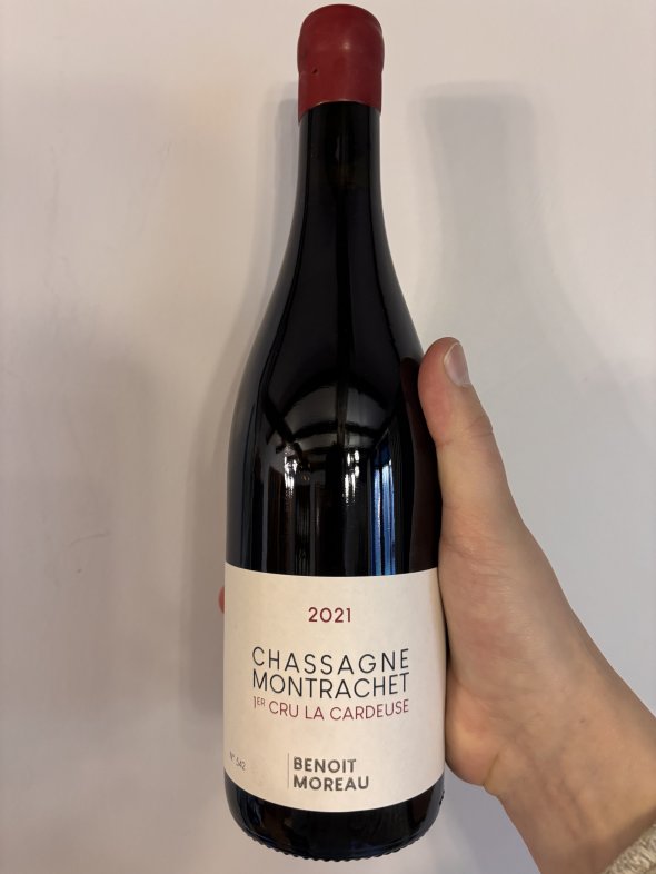 Beno&icirc;t Moreau, Chassagne-Montrachet Premier Cru La Cardeuse Rouge 2021