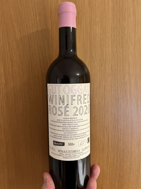 Gut Oggau, Winifred, Weinland