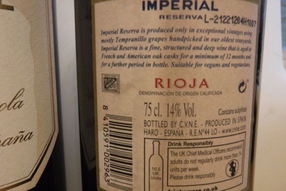 CVNE, Imperial Reserva, Rioja