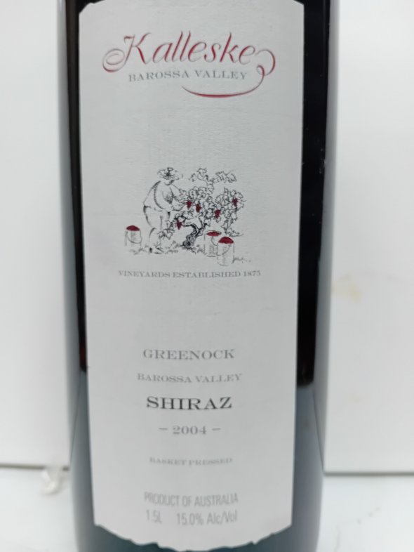 Kalleske Greenock Basket Pressed Shiraz magnum signed by chief wine maker & owner Troy Kalleske