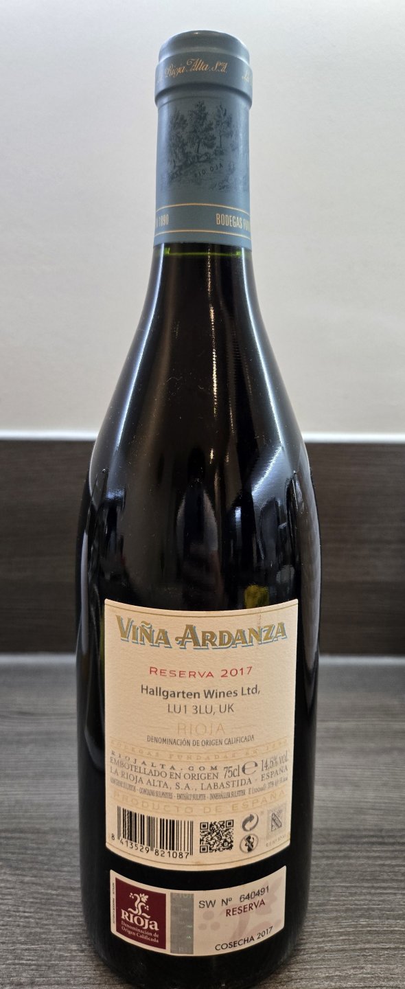 La Rioja Alta, Vina Ardanza, Rioja
