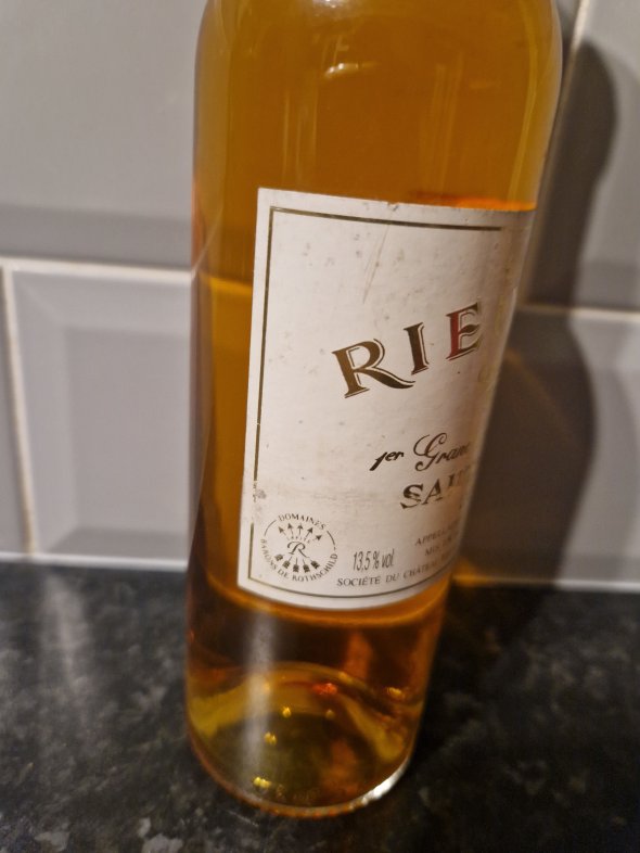 Chateau rieussec sauternes grand cru classe 1855