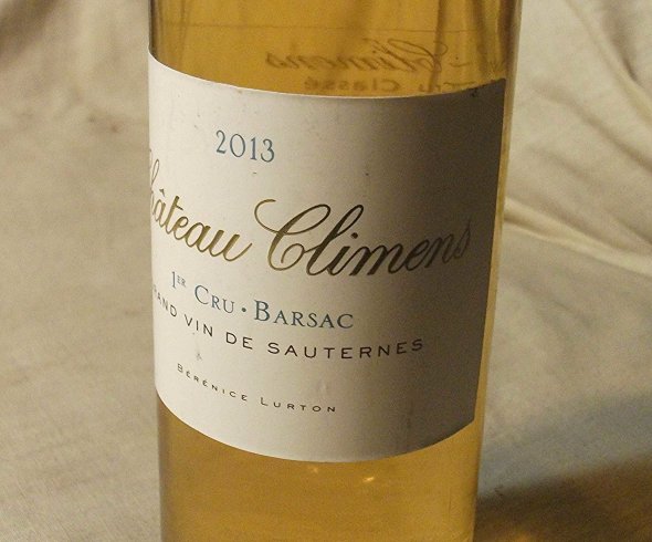 Chateau Climens,  1er Cru Barsac. Sauternes.  2013.