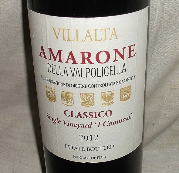 Villalta, Amarone Della Valpolicella. Classico 2012.  Single Vineyard. 1.5L.