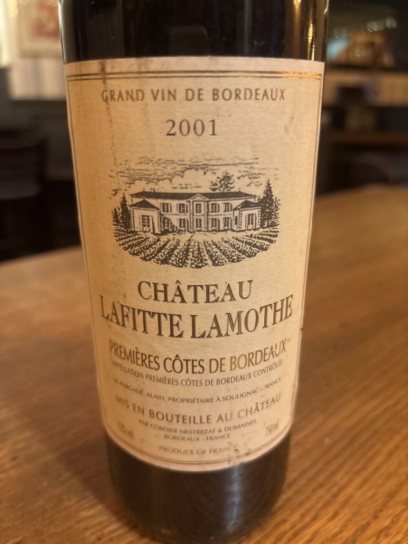 Chateau Lafitte, Cotes de Bordeaux