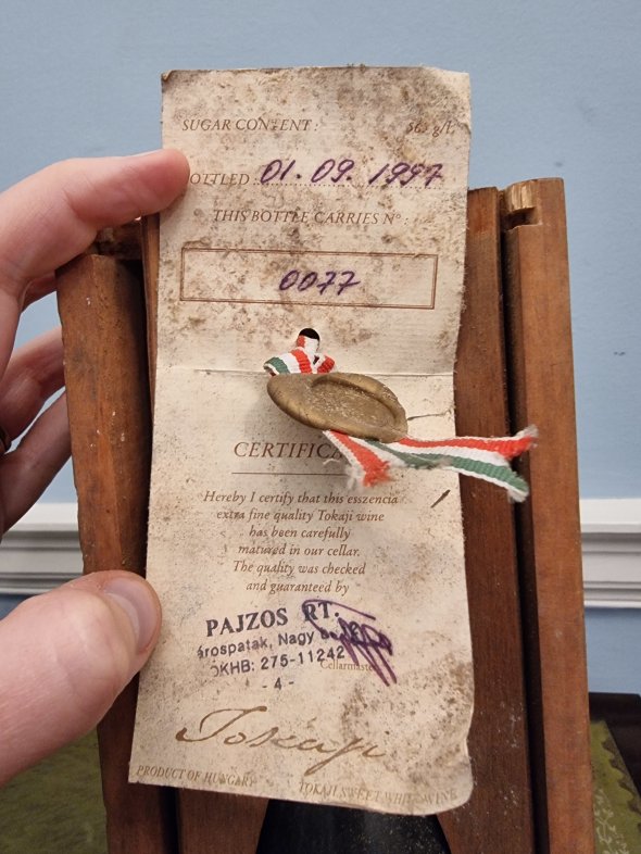 Tokaji Esszencia Chateau Pajzos 1993