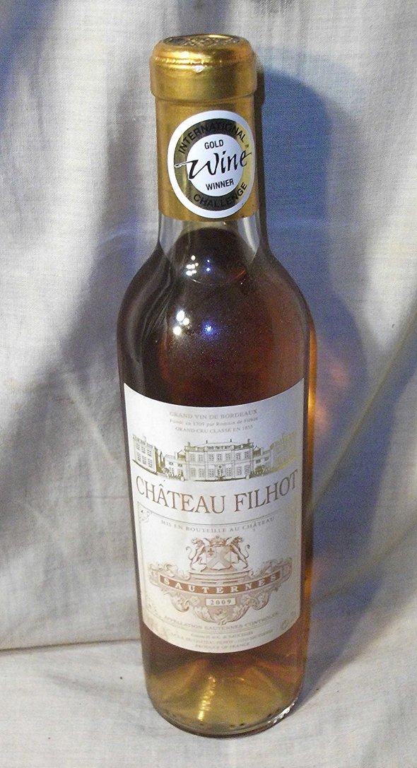 Chateau Filhot, Sauternes 2009.  375ml.