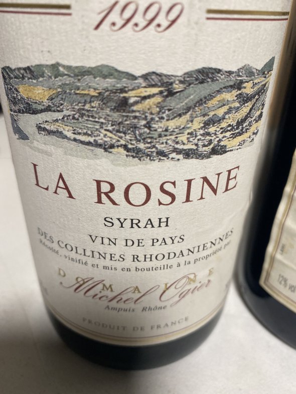 Michel Ogier, La Rosine , Collines Rhodaniennes IGP