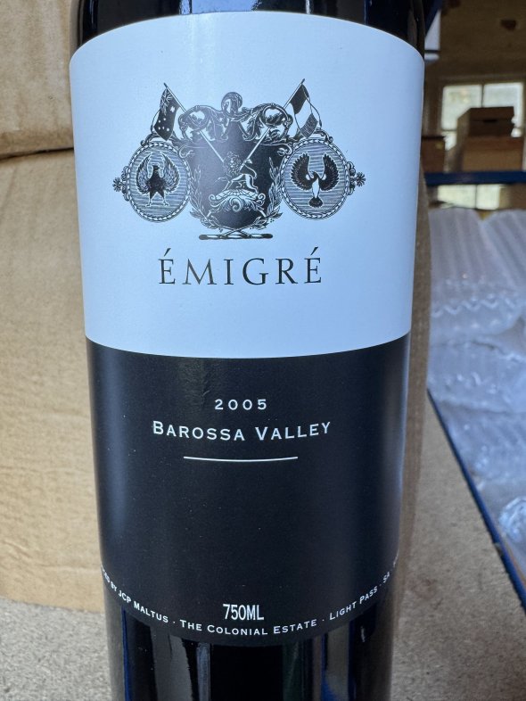 The Colonial Estate, Emigre, Barossa